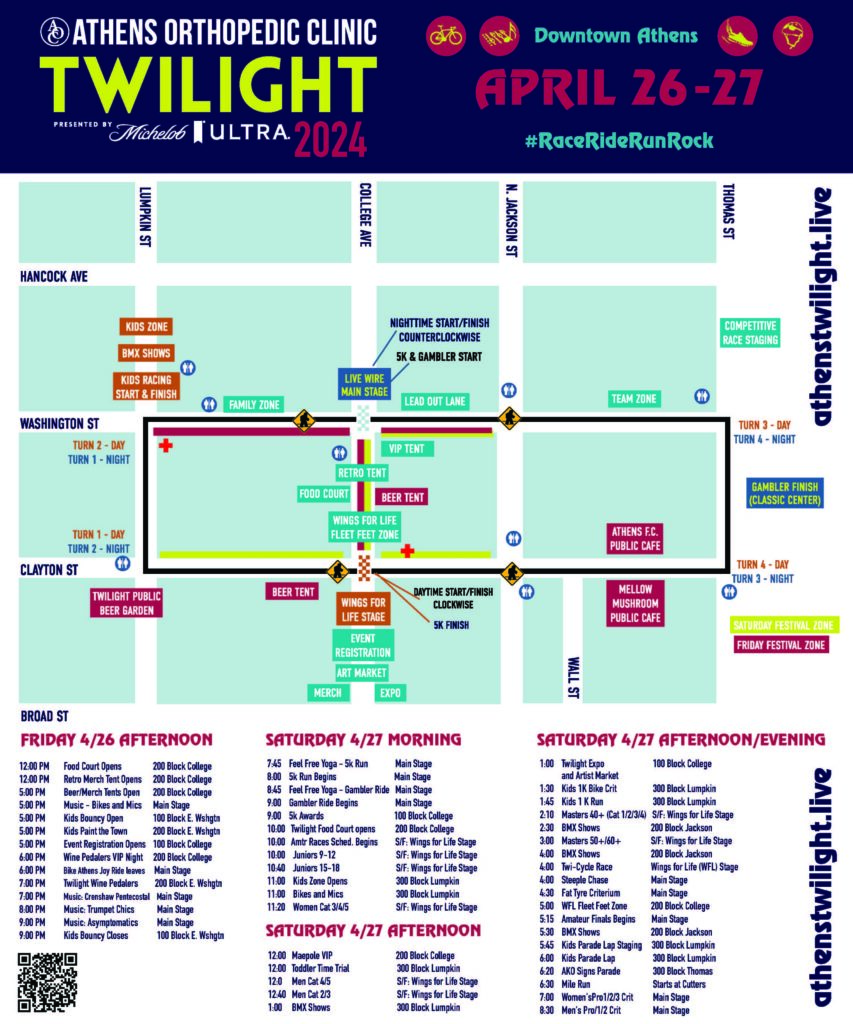 Twilight Map and Schedule